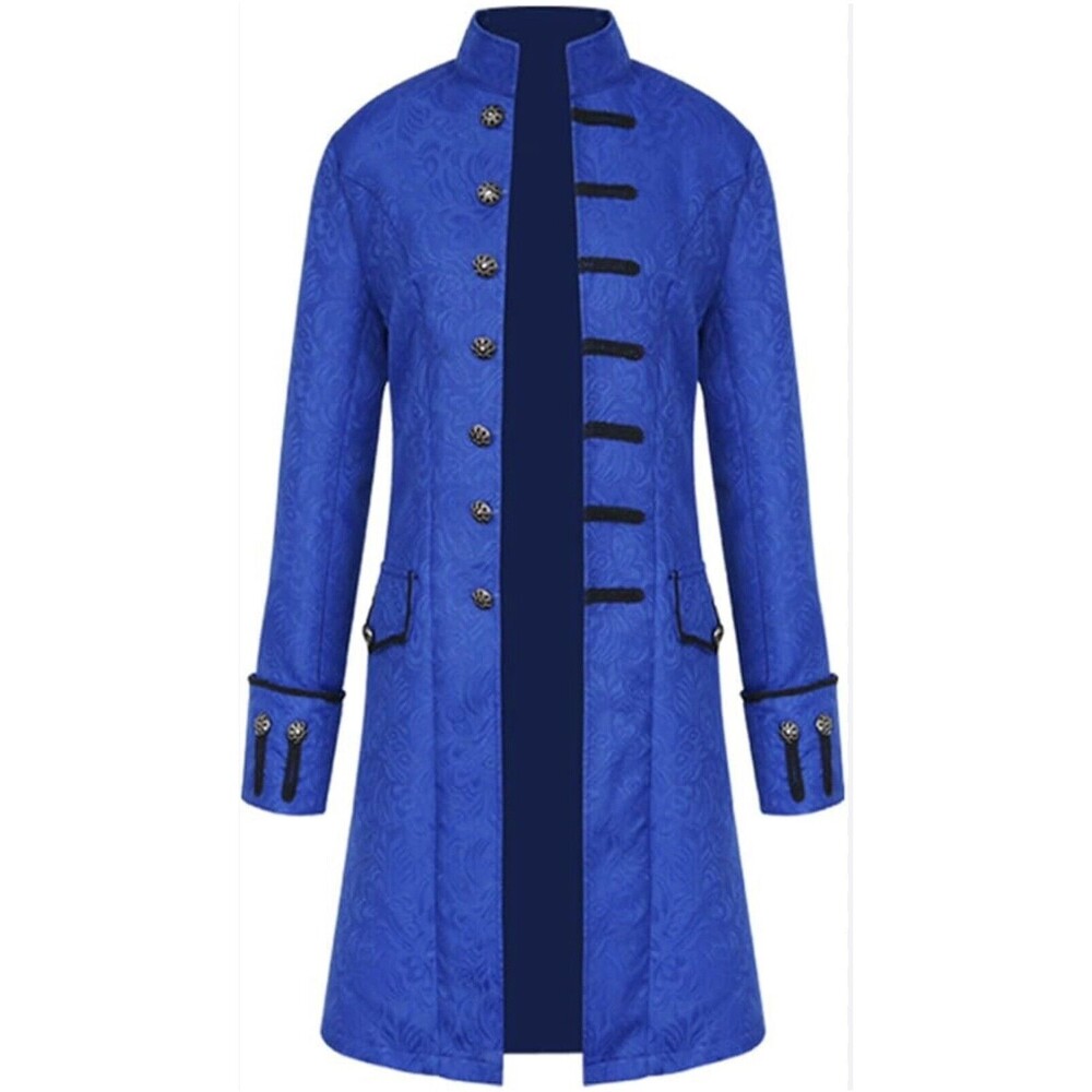 Men's Blue Long Coat